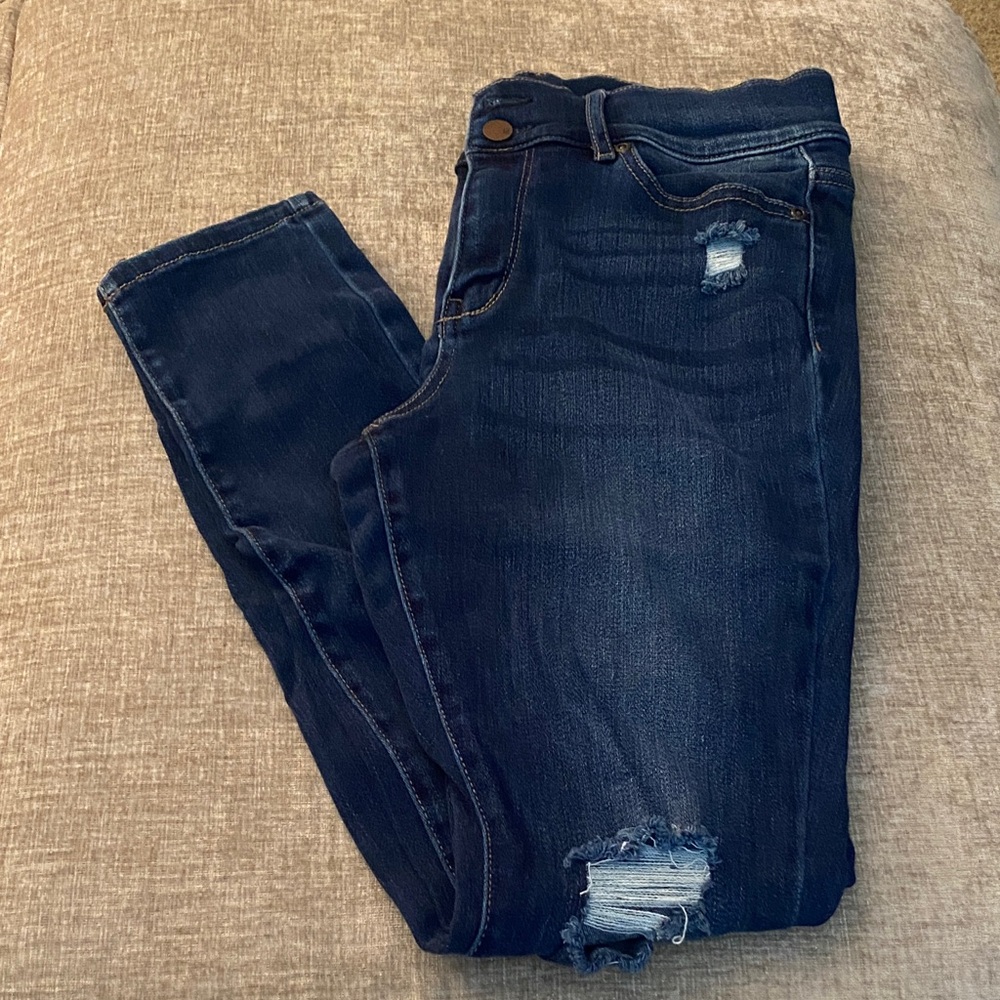 Ny & Co Distressed Blue Jeans